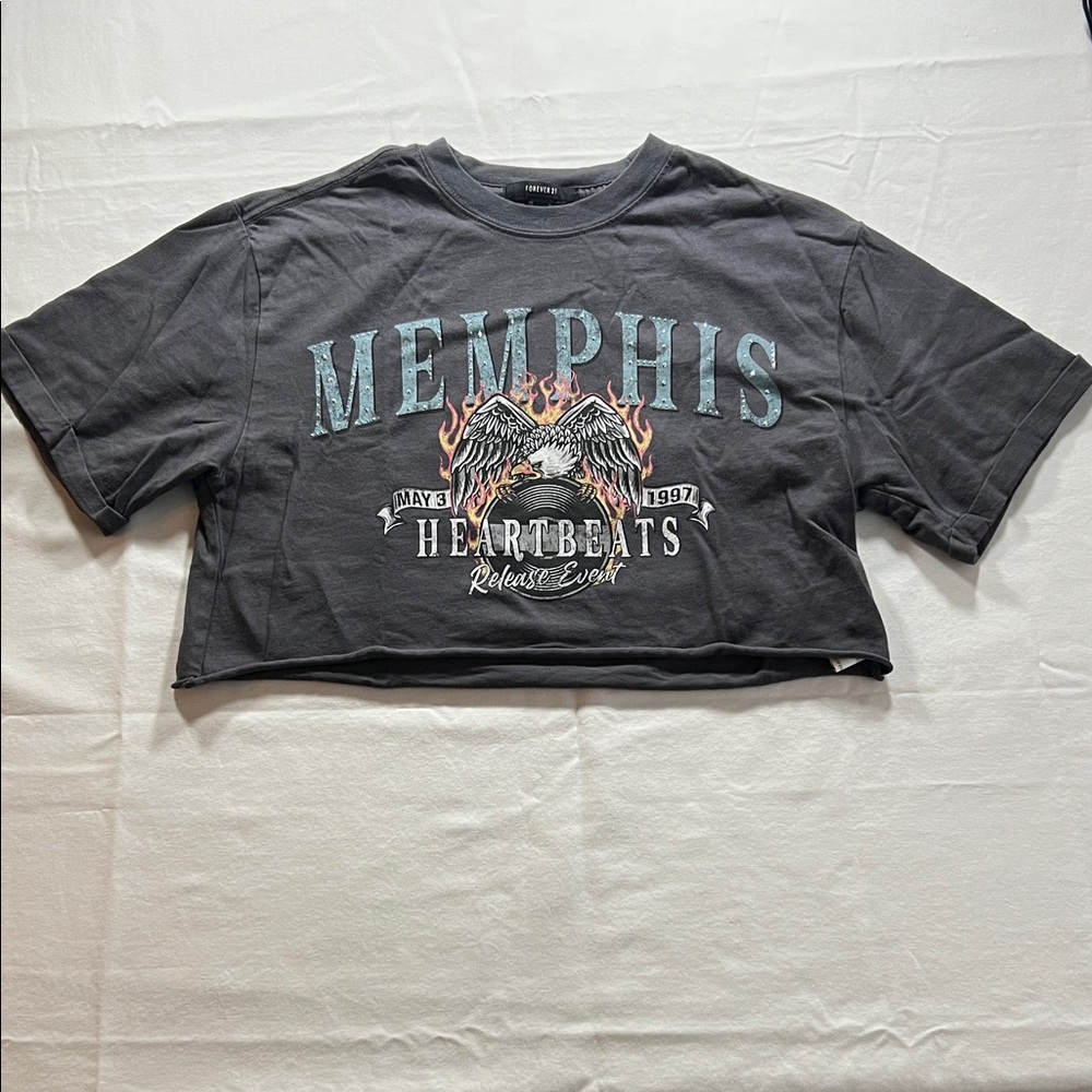 Forever 21 Cropped Graphic Tee